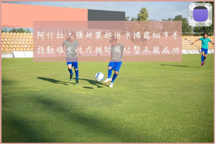 阿什拉夫强奸案起诉书揭露细节手指触碰女性内裤时间短暂未能成功挣脱